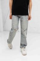 Black Bananas Straight Fit Painter Denim Jeans Kids Lichtblauw - Maat 116 - Kleur: Blauw | Soccerfanshop