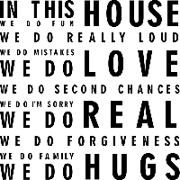 In this house we do - Muursticker