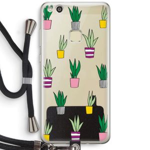 Sanseveria: Huawei Ascend P10 Lite Transparant Hoesje met koord