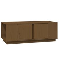 vidaXL Salontafel 110x50x40 cm massief grenenhout honingbruin - thumbnail