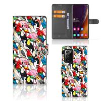 Samsung Galaxy Note20 Ultra | Telefoonhoesje | Met pasjeshouder | Birds