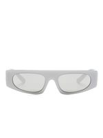 Dolce & Gabbana Kids lunettes de vue rectangulaires à plaque logo - Argent