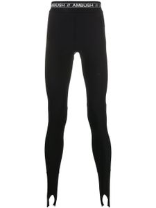 AMBUSH legging à taille à logo - Noir