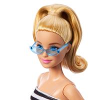 Mattel Fashionistas #213 - Striped top, pink skirt and sunglasses pop - thumbnail