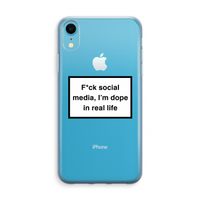 I'm dope: iPhone XR Transparant Hoesje