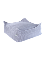 Poef Vierkant Blueberry Blue