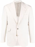 Brunello Cucinelli blazer à rayures - Tons neutres