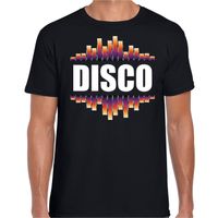 Disco fun tekst  / feest t-shirt zwart voor heren 2XL  -
