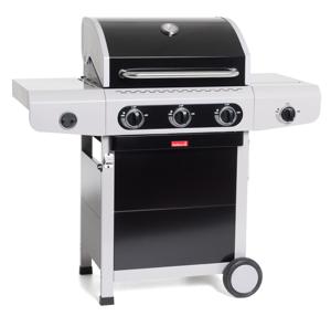 Barbecook Siesta 310 Black Edition Barbecue Verrijdbaar Gas Zwart, Roestvrijstaal 12000 W