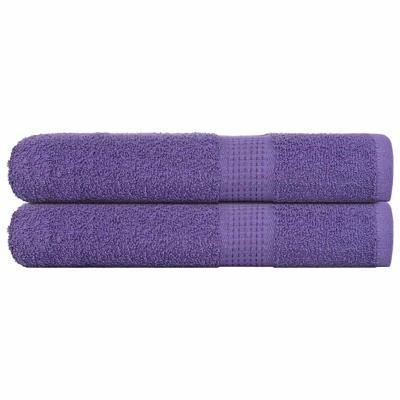 VidaXL Handdoeken 2 st 100x200 cm 360 g/m² 100% katoen paars