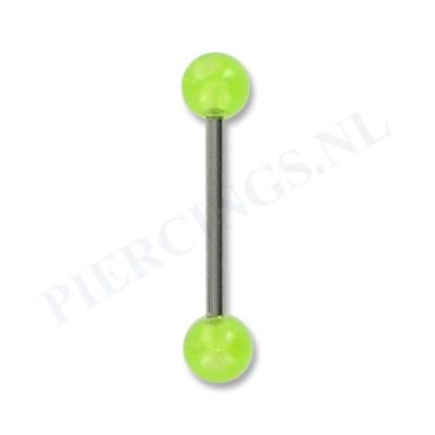 Tongpiercing acryl geel
