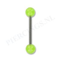 Tongpiercing acryl geel