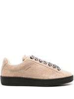 Lanvin baskets Lite Curb en daim - Marron - thumbnail