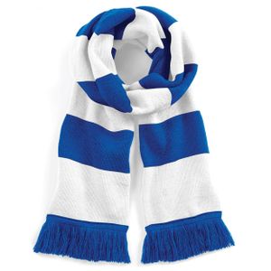 Beechfield retro sjaal blauw/wit