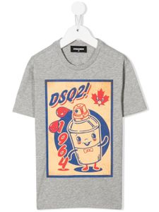 DSQUARED2 KIDS t-shirt en coton à imprimé graphique - Gris