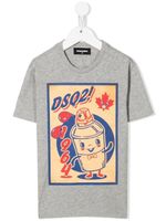 DSQUARED2 KIDS t-shirt en coton à imprimé graphique - Gris