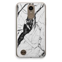 Witte marmer 2: LG K10 (2017) Transparant Hoesje
