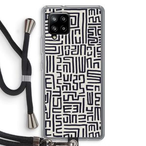 Moroccan Print: Samsung Galaxy A42 5G Transparant Hoesje met koord