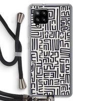 Moroccan Print: Samsung Galaxy A42 5G Transparant Hoesje met koord