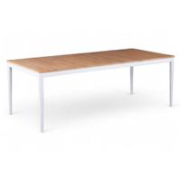 Tuintafel Sandro 220 x 100 cm Aluminium Frame Wit