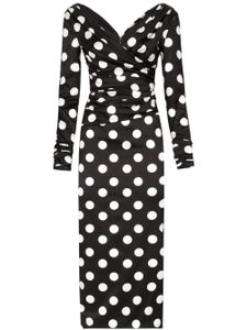 Dolce & Gabbana robe à pois - Noir