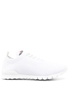 Kiton baskets à logo brodé - Blanc