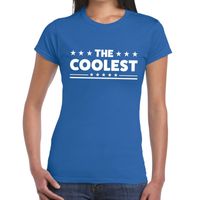 The Coolest tekst t-shirt blauw dames