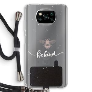 Be(e) kind: Xiaomi Poco X3 NFC Transparant Hoesje met koord