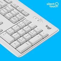 Logitech MK295 Silent Wireless Combo toetsenbord Inclusief muis RF Draadloos QWERTY Engels Wit - thumbnail