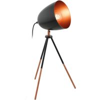 EGLO tafellamp Chester - zwart/koper - Leen Bakker
