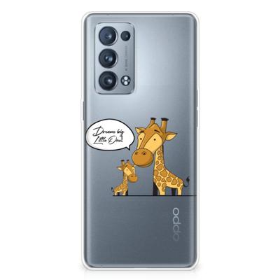 OPPO Reno 6 Pro Plus 5G Telefoonhoesje met Naam Giraffe OPPO Reno 6 Pro Plus 5G Telefoonhoesje met Naam Giraffe