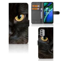 Nokia G42 | Telefoonhoesje | Met pasjeshouder | Zwarte Kat