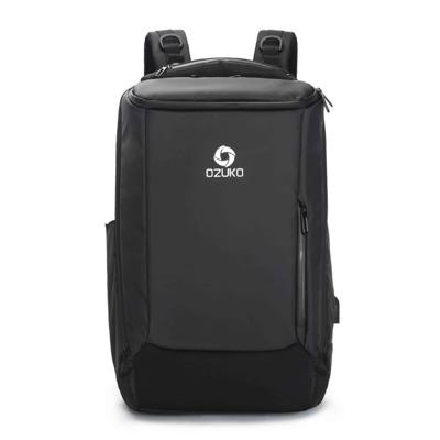 Ozuko 9060 grote capaciteit waterdichte USB buiten schouder rugzak grootte: groot 33x21x53cm (zwart)