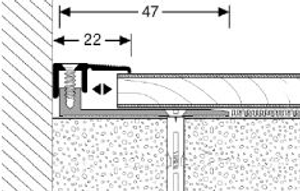 meister profiel m9124 rvs-oppervlak 340 90 cm