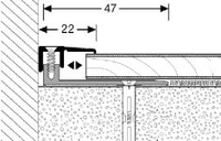 meister profiel m9124 rvs-oppervlak 340 90 cm