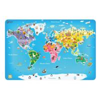 Classic World houten legpuzzel wereldkaart, 48st.