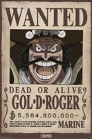 Poster One Piece - Wanted Gol .D. Roger 61x91,5cm