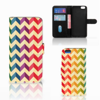 Apple iPhone 6 Plus | 6s Plus Telefoon Hoesje Zigzag Multi Color - thumbnail