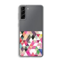 Gekleurde driehoekjes: Samsung Galaxy S21 Plus Transparant Hoesje Gekleurde driehoekjes: Samsung Galaxy S21 Plus Transparant Hoesje