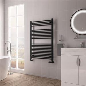 Eastbrook Biava multirail handdoekradiator 75x110cm 843W zwart mat