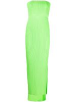 Solace London robe-bustier longue à plis - Vert