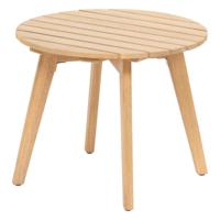 Bijzettafeltje Acacia - hout - lichtbruin - D35 x H40 cm - koffie tafel