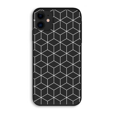 Zwart-witte kubussen: iPhone 11 Biologisch afbreekbaar hoesje