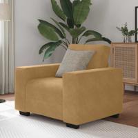 Sofastoel Bruin 60 cm Fluweel
