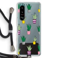 Sanseveria: Sony Xperia 5 III Transparant Hoesje met koord