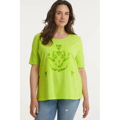 No Secret T-shirt met printopdruk limegroen No Secret T-shirt met printopdruk limegroen