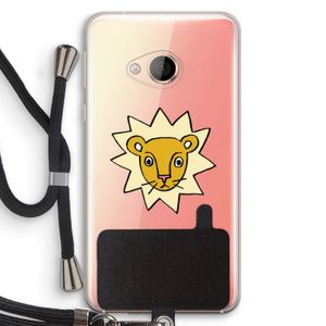 Kleine leeuw: HTC U Play Transparant Hoesje met koord
