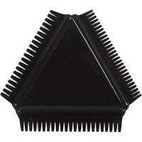 Creativ Company Structuurkam van rubber, afm 9 cm, zwart, 1 stuk