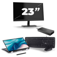 Dell Latitude 9510 - Intel Core i7-10e Generatie - 15 inch - 16GB RAM - 256GB SSD - Windows 11 + 1x 23 inch Monitor Dell Latitude 9510 - Intel Core i7-10e Generatie - 15 inch - 16GB RAM - 256GB SSD - Windows 11 + 1x 23 inch Monitor