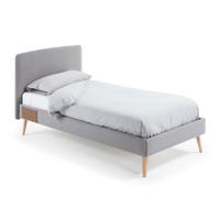 Kave Home Bed 'Dyla' 90 x 190cm, kleur Grijs